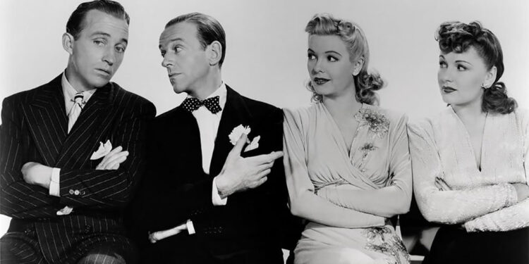 Fred Astaire, Bing Crosby, Virginia Dale, Marjorie Reynolds ne “La taverna dell’allegria” (Holiday Inn) di Mark Sandrich (1942)