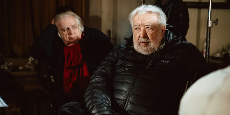 Pupi Avati sul set de “L’orto americano”