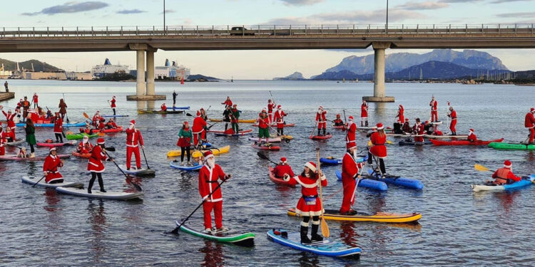 Babbo Natale vien dal mare ad Olbia