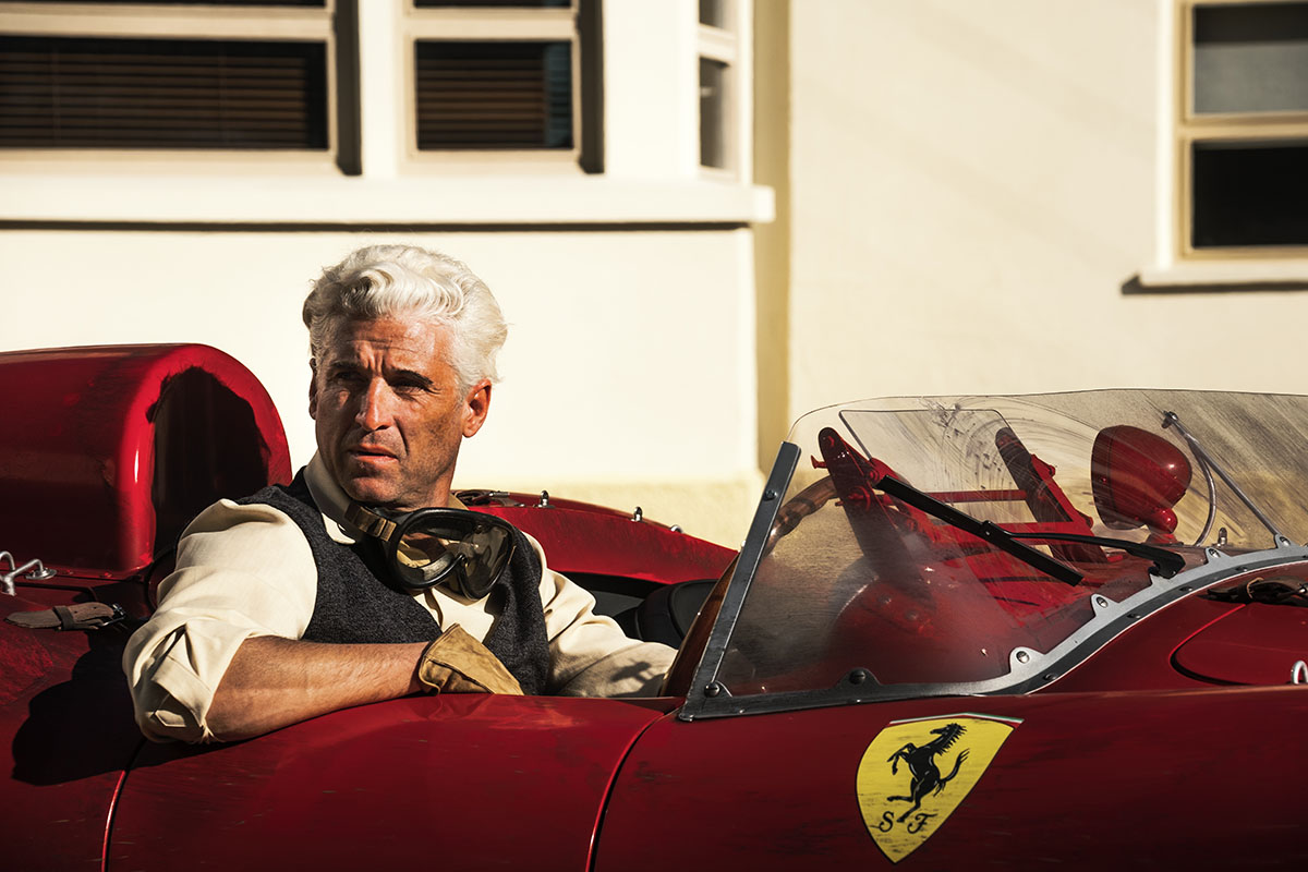 Patrick Dempsey (Piero Taruffi) in “Ferrari” di Michael Mann