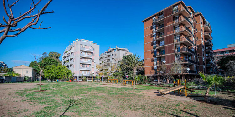 L'area verde di Via Procida a Cagliari