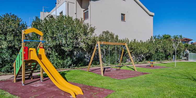 Cagliari, un'area verde del Quartiere Europeo