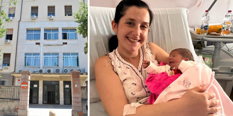 La Clinica di Ginecologia e ostetricia e Virginia, ultima nata nel 2023, con la mamma