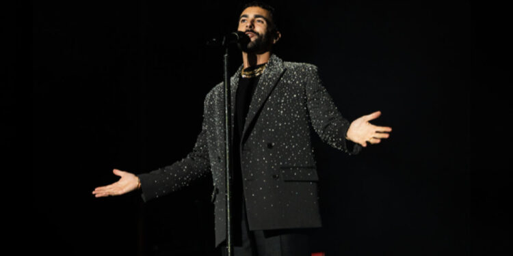 Marco Mengoni al concerto di Capodanno 2024 a Cagliari