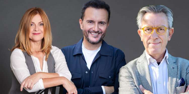 Marina Massironi, Valerio Santoro e Gianfelice Imparato