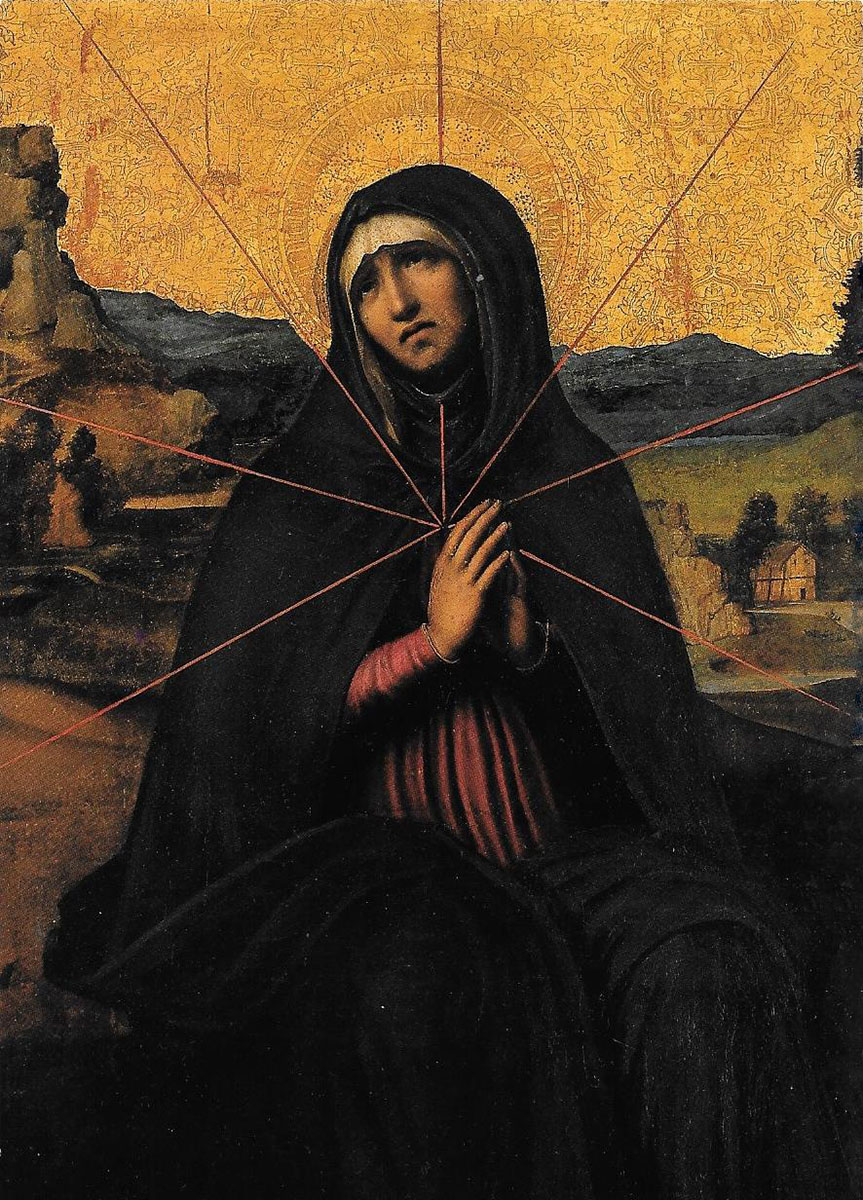 Pietro Cavaro, Madonna Addolorata dal Retablo della Vergine dei Sette Dolori, Chiesa di Santa Rosalia di Cagliari