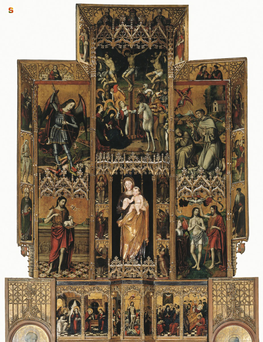 Pietro Cavaro, Retablo di Villamar, Chiesa di San Giovanni Battista di Villamar (SU)