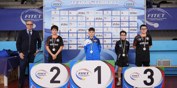 Torneo Nazionale Giovanile Tennistavolo, podio U13 maschile