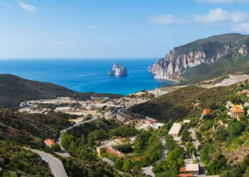 Vista panoramica di Masua. 📷 Depositphotos