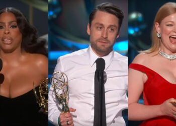 Niecy Nash-Betts, Kieran Culkin e Sarah Snook alla 75esima edizione degli Emmy Awards