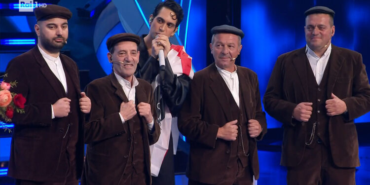 Mahmood e i Tenores di Bitti a Sanremo