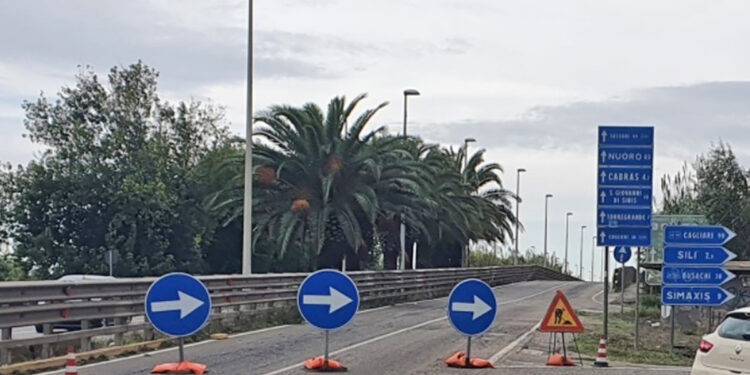 Oristano, chiusura del Ponte Tirso. ? oristanonoi.it