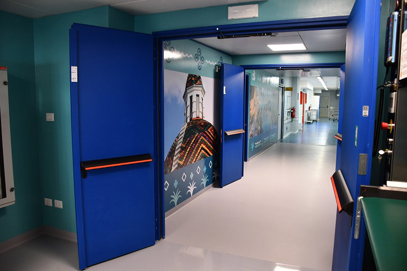 Ospedale Marino Alghero, l'ingresso del blocco operatorio