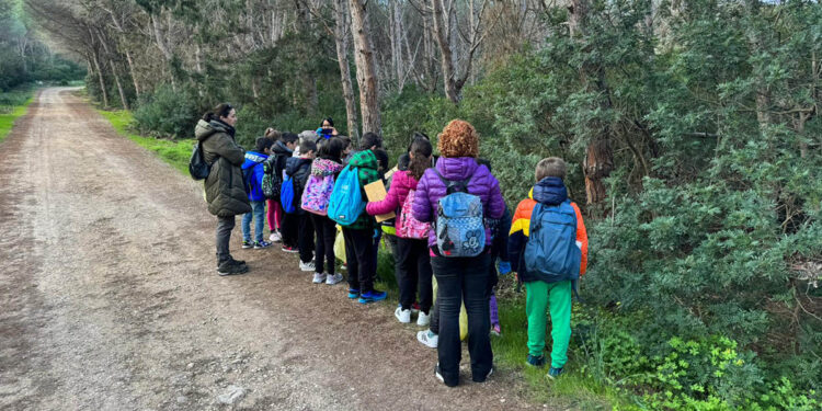 alunni della Scuola Primaria “Asfodelo” di Alghero a Porto Conte