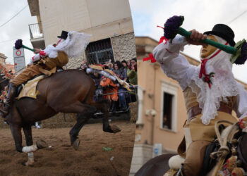 Sa Remada e la benedizione di Su Componidori Giovanni Utzeri, Sartiglia 2024