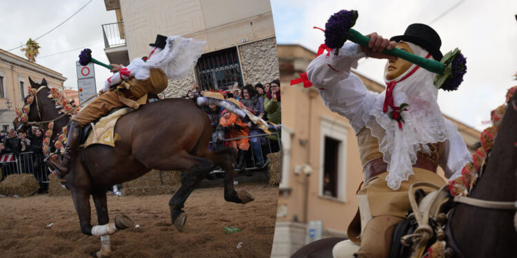 Sa Remada e la benedizione di Su Componidori Giovanni Utzeri, Sartiglia 2024