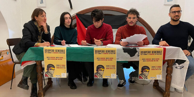 Studenti per la Palestina, presentazione manifestazione Sassari