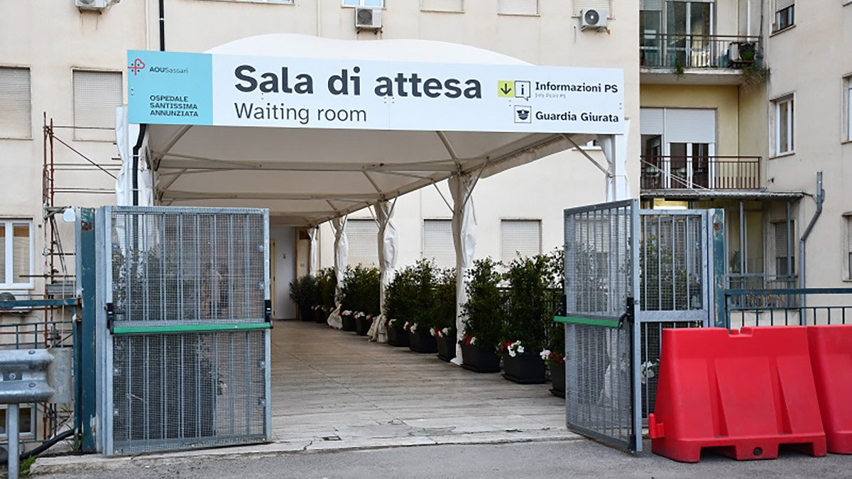 Aou Sassari, la nuova sala d'attesa del Pronto Soccorso