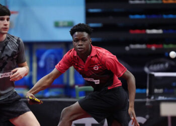Carlo Rossi e Johnny Oyebode durante la finale del doppio. ? Giuseppe Di Carlo