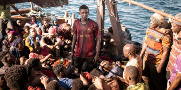 Seydou Sarr nel film “Io capitano” di Matteo Garrone