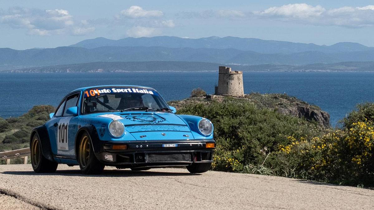 Marc e Stephanie Laboisse su Porsche 911 Sc al 2° Rally Sulcis Iglesiente. ? Francesco Zedda
