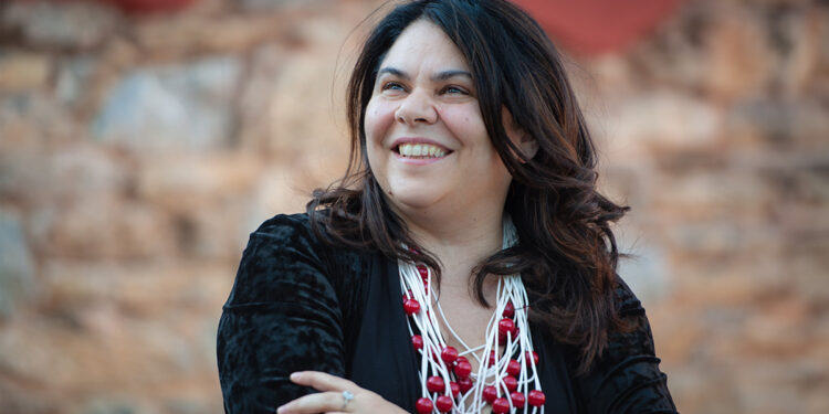 Michela Murgia ospite di Éntula nel 2019. ? AleCani