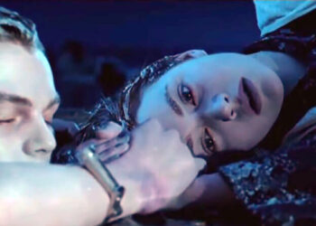 Titanic, scena della zattera