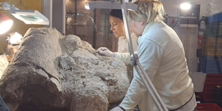 Laboratorio di restauro del Museo Civico “Giovanni Marongiu” di Cabras