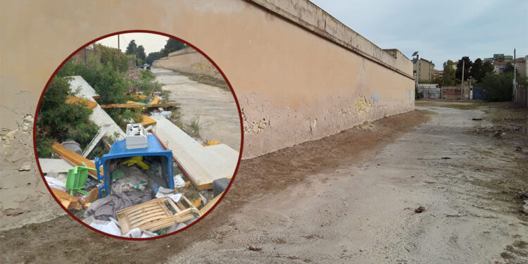 Cagliari, via Monferrato prima e dopo la pulizia