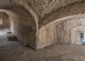 I sotterranei della cittadella dei Musei a Cagliari