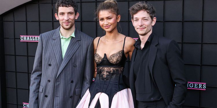 Josh O’Connor, Zendaya e Mike Faist alla premiere di “Challengers” a Los Angeles. ? imagepressagency | Depositphotos