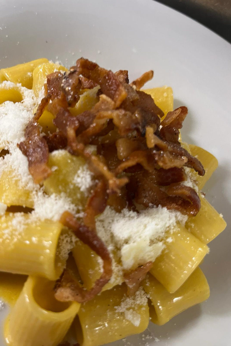 La Carbonara dello chef Simone Maddaleni (Madeleine, Roma)