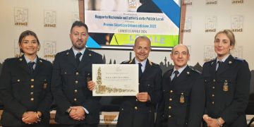 La Polizia locale di Sassari riceve il premio nazionale Anci