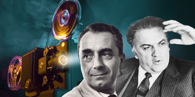 Michelangelo Antonioni e Federico Fellini