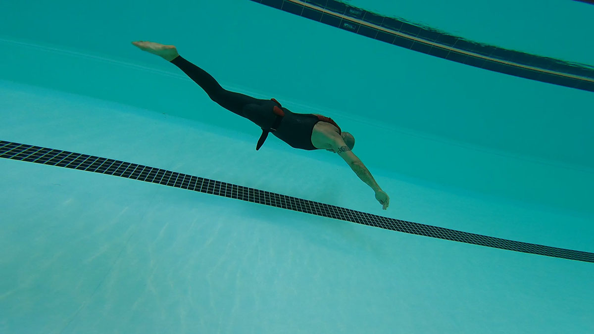 Ottavio Demontis, apnea dinamica senza attrezzi 