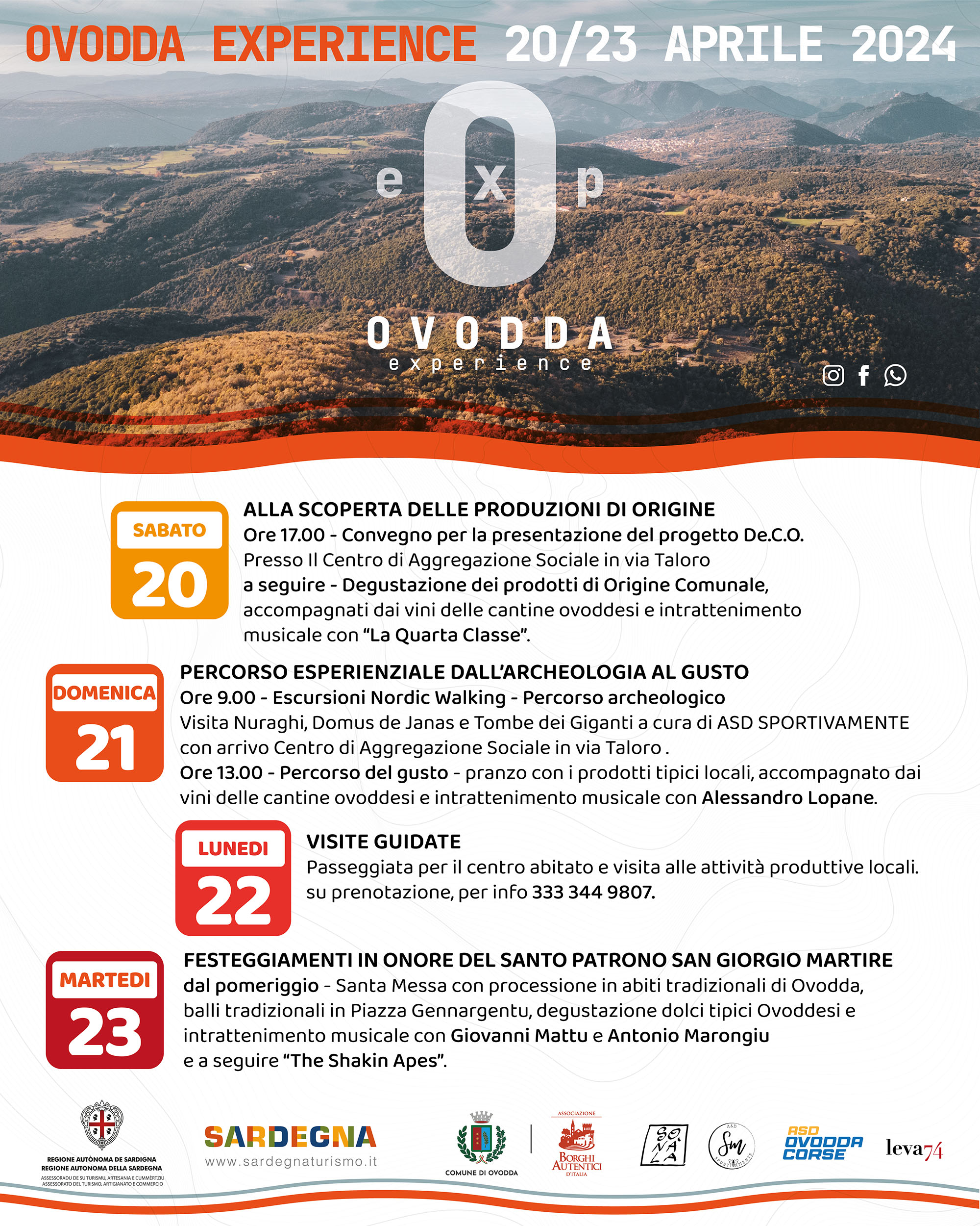 Ovodda Experience - Programma 2024
