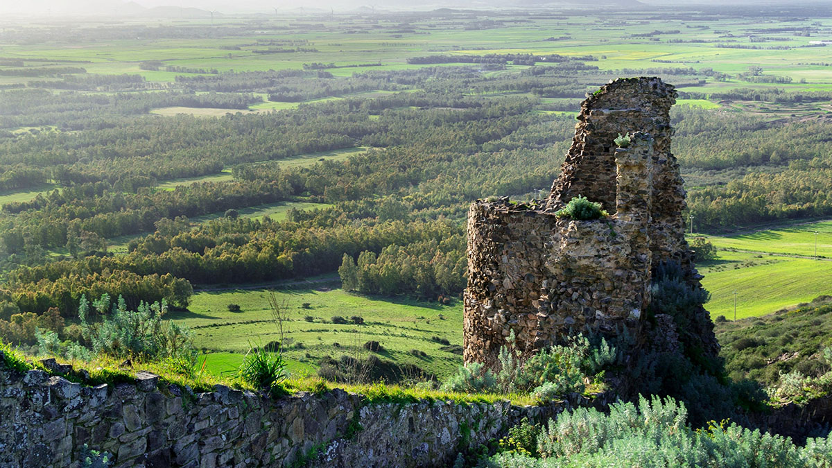 Torre del castello di Monreale a Sardara. ? Archivio RAS. License: CC BY-NC-SA