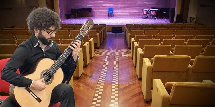 Andrea Niffoi e la Sala Sassu del Conservatorio Canepa di Sassari
