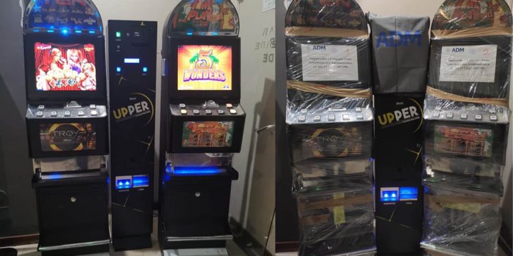 Cagliari, apparecchi da divertimento illegali sequestrati da ADM