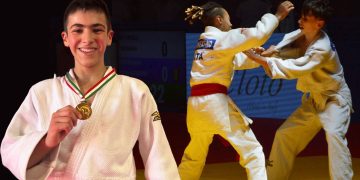 Daniele Solinas del Centro Sportivo Guido Sieni di Sassari Campione Italiano nella Categoria Kg 42 al Campionato Italiano Esordienti B A2 2024 di Judo