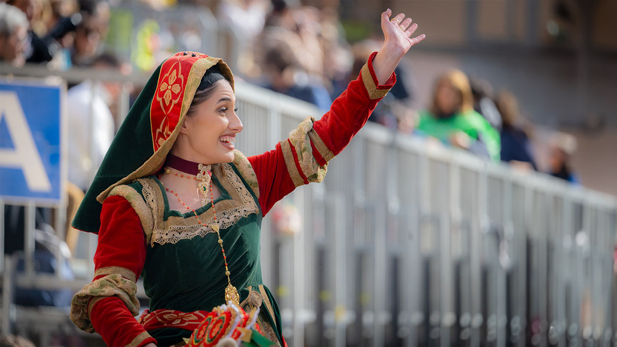 Eleonora D'Arborea - Sartiglia di Oristano 2024. ? Depositphotos