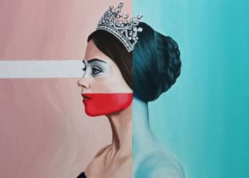 Gavino Ganau, “No escape from the self”, acrilico su tela, 60x40 cm, 2024