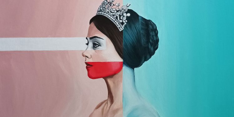 Gavino Ganau, “No escape from the self”, acrilico su tela, 60x40 cm, 2024