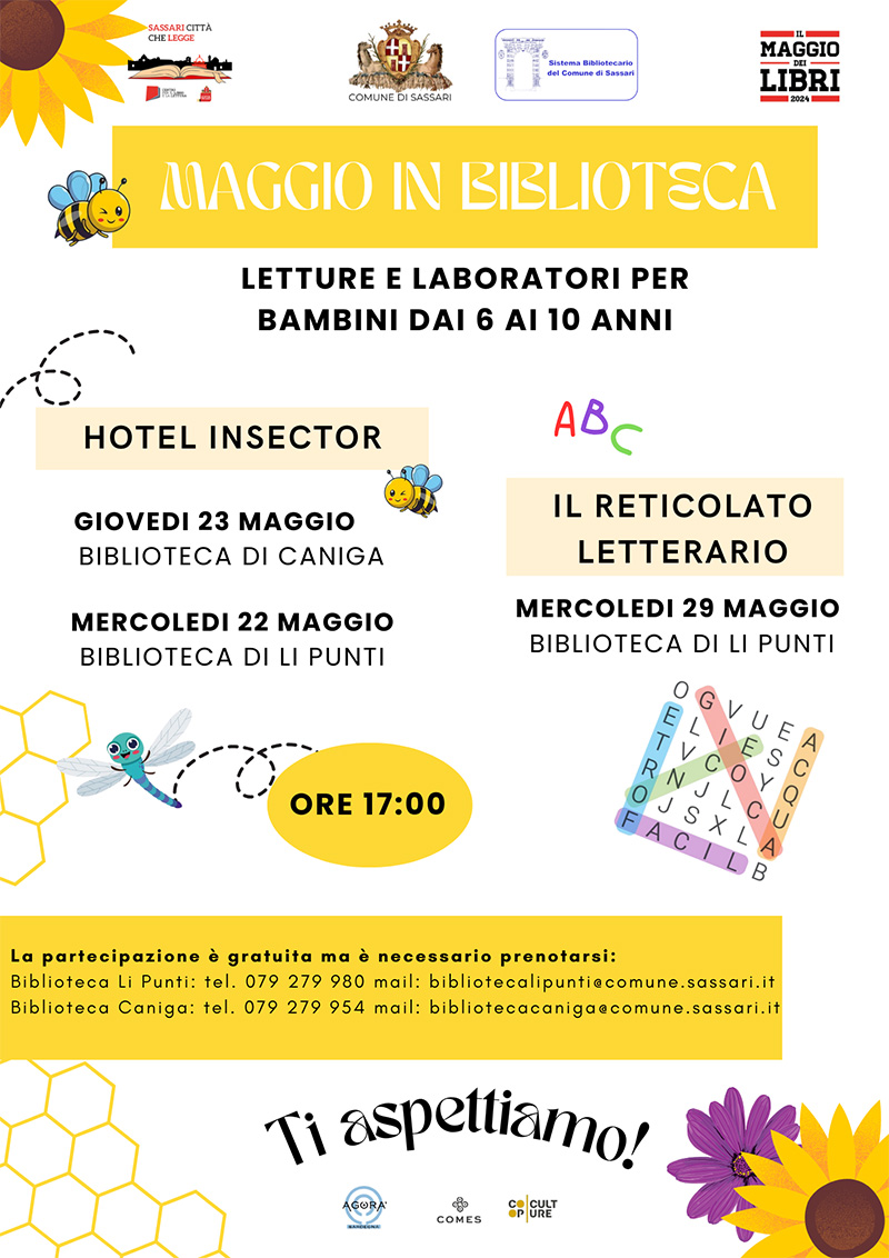 Maggio in biblioteca a Sassari