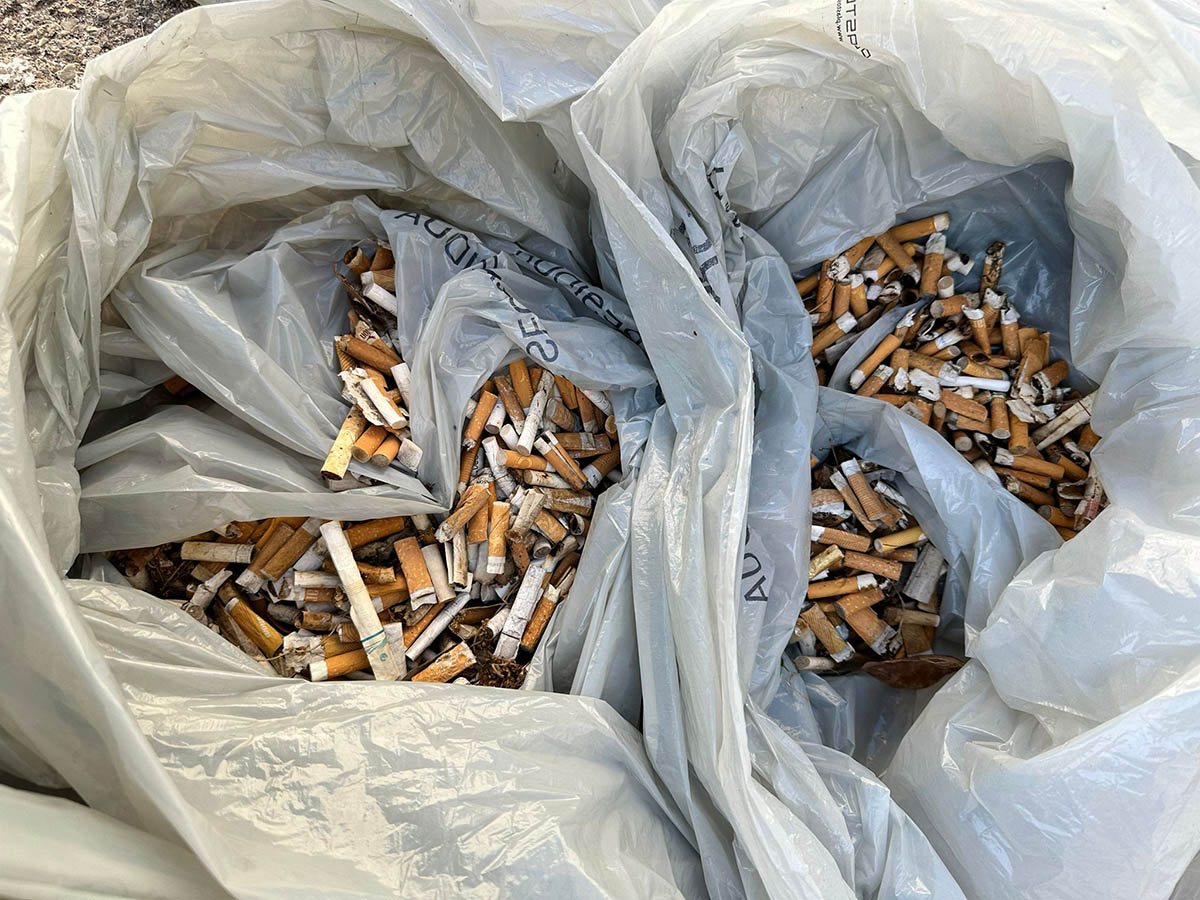 Tour delle Cicche 2024 Sassari, i mozziconi raccolti dagli studenti della scuola media di San Giuseppe