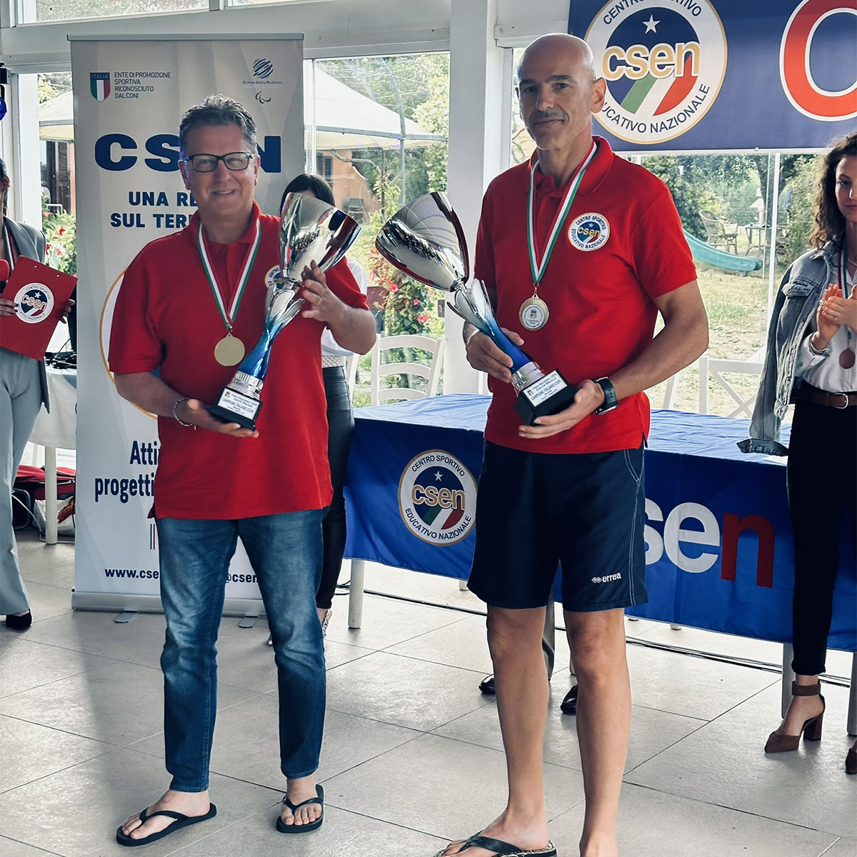 Vincenzo Musone e Salvatore Sàvoca, Campioni 2024 di Calciobalilla CSEN nella Categoria Maschile