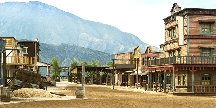 Un set cinematografico a Hollywood. ? Depositphotos