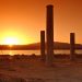 Tramonto nell'Area archeologica di Nora. Foto AdobeStock