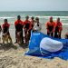 Cerimonia al Poetto di Quartu per festeggiare le Bandiere Blu 2024