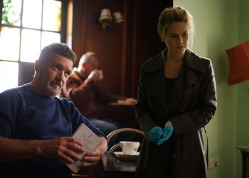 Antonio Banderas e Alice Eve in “Cult Killer”